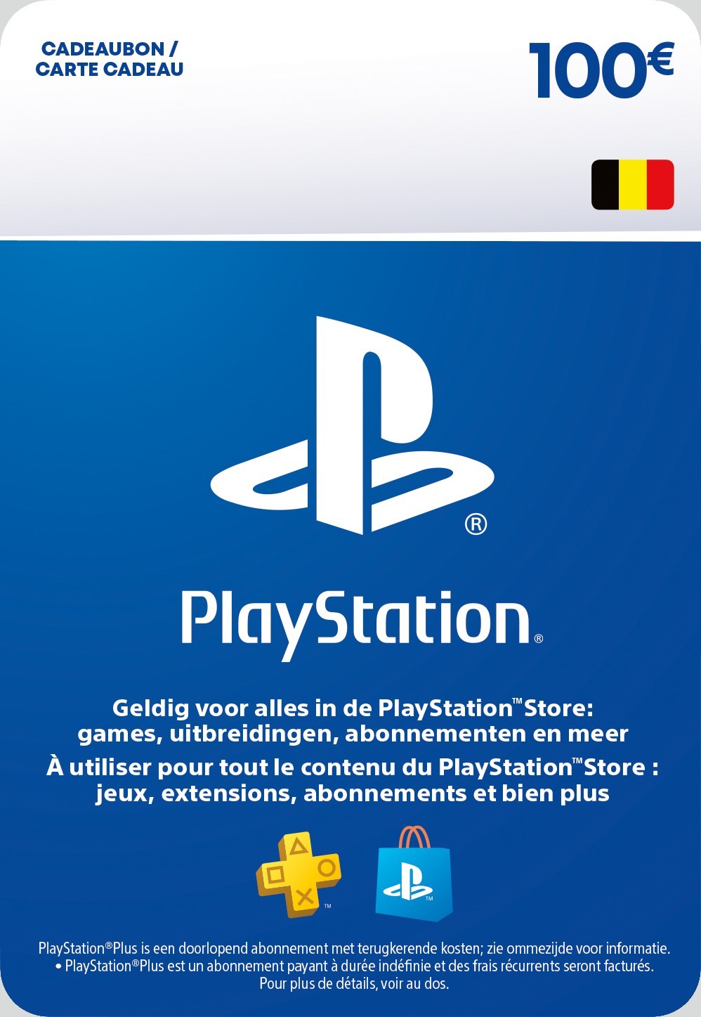Carte-cadeau PlayStation Store Belgique