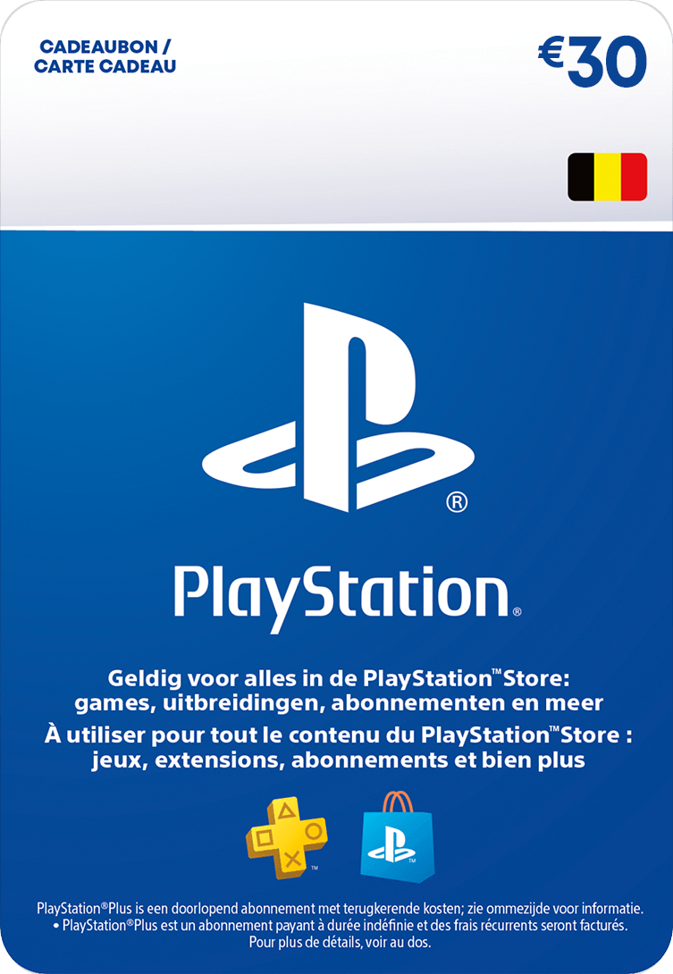 Carte-cadeau PlayStation Store Belgique